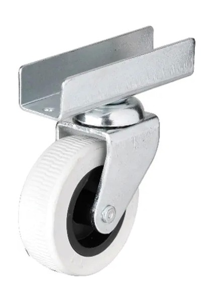 323 - 50X20 mm Gri Uzun U Tablalı Teker 4 Adet - Lisinya
