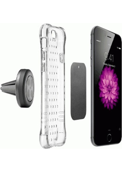 Araç Içi Klima Montajlı Manyetik Telefon ve Tablet Tutucu, Gri Renk modelleri