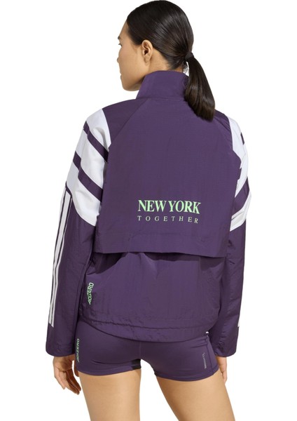 Adizero Nyc Kadın Mor Koşu Rüzgarlığı.- modelleri