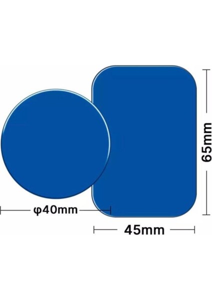 Iki Adet Manyetik Telefon Tutucu Metal Plaka, Yuvarlak ve Dikdörtgen 4-6.5 cm fiyatları