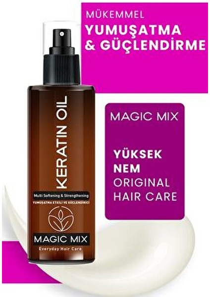 Magic Mix Keratin Saç Spreyi 110 ml Tüm Saç Tipleri İçin Yumuşatıcı Etki indirimleri