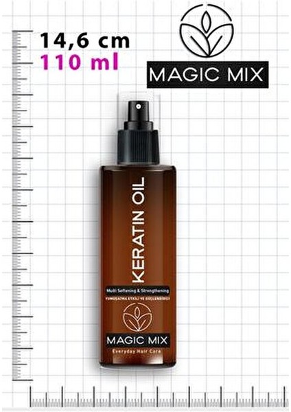 Magic Mix Keratin Saç Spreyi 110 ml Tüm Saç Tipleri İçin Yumuşatıcı Etki