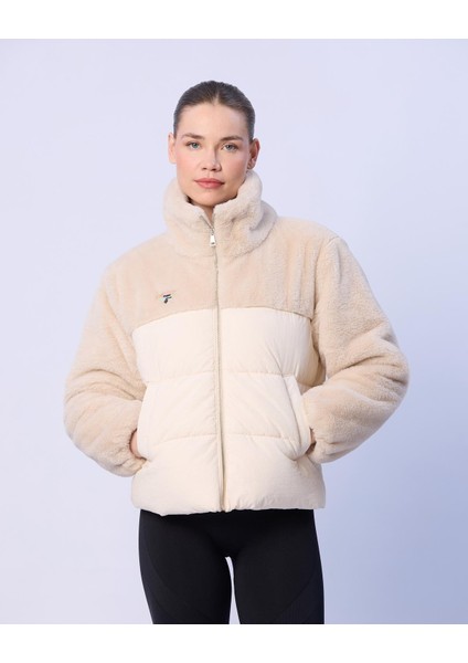Elena Kadın Ekru Regular Fit Sherpa