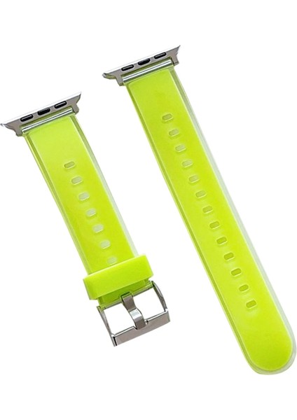 Sepetim Movenchy Watch 38MM Jelly Silikon Kordon - Yeşil