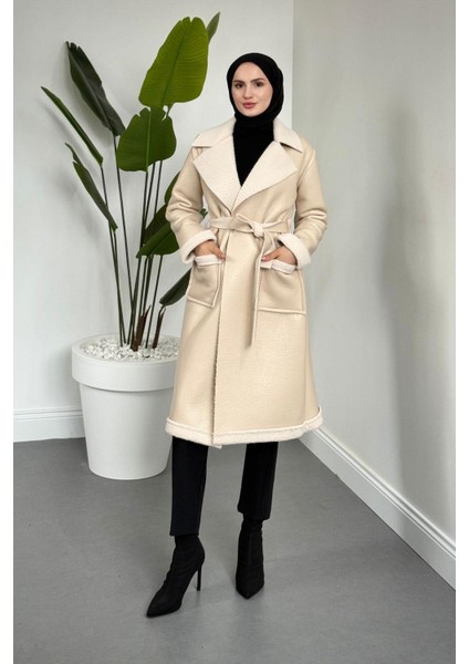 Ribana Içi Kürklü Suni Deri Kaban Krem fiyatları