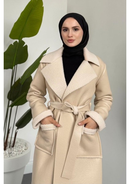 Ribana Içi Kürklü Suni Deri Kaban Krem fırsatları