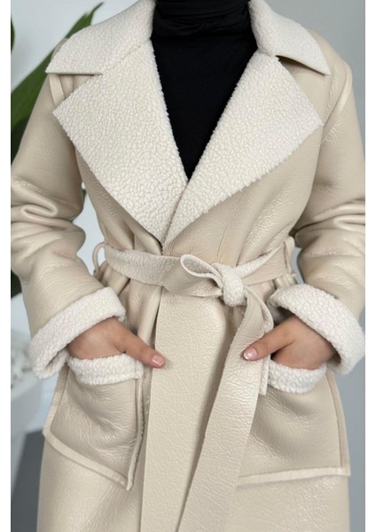 Ribana Içi Kürklü Suni Deri Kaban Krem indirimleri