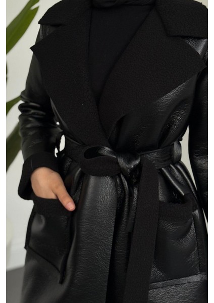 Ribana Içi Kürklü Suni Deri Kaban Siyah fırsatları