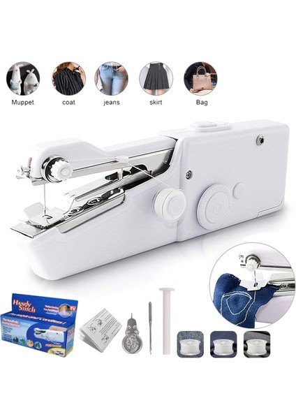 Taşınabilir, Kablosuz, Denim Kumaş Dikimi Yetenekli, El Dikiş Makinası (5224) modelleri