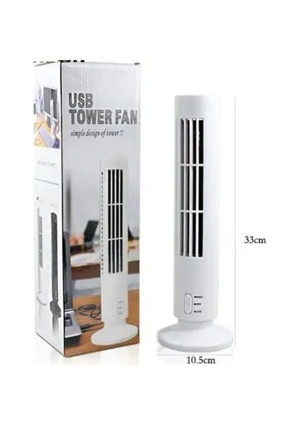 Kule Tipi USB Elektrik Fan Yapraksız Klima Fanı (5224) fırsatları
