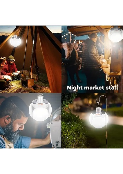Solar Güneş Enerji ve USB Sarjlı 5 Kanatlı LED Lamba (5224) indirimleri