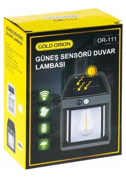 Solar Şarjlı Duvar Aplik Lambası Sensorlu EG-111 (5224) fırsatları