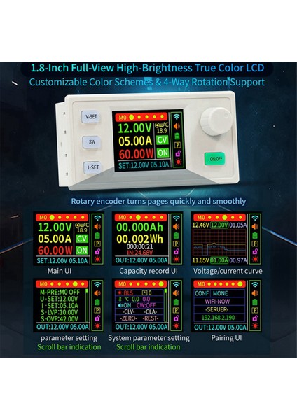 XY-SS18H 1.8 Inçlik Seri Bağlantı Noktası EKRANI+433 Kıt Seri Iletişim ile Cnc Güç Kaynağı Için Üç Yönlü Renkli LCD Ekran (Yurt Dışından) modelleri