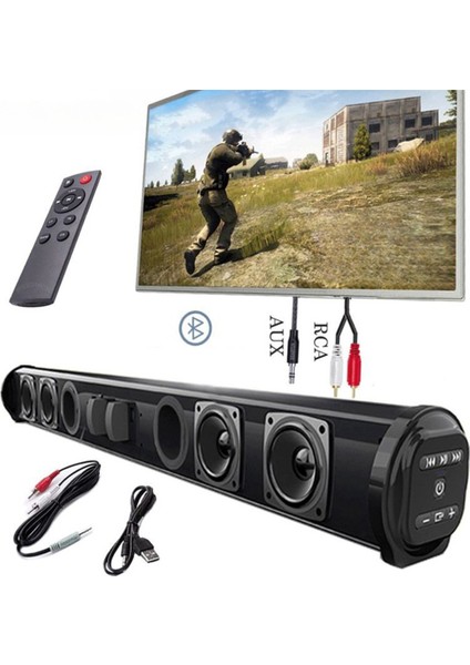 Kablosuz Bluetooth Ses Çubuğu Hoparlör Sistemi Kablolu Kablosuz Surround Stereo Ses Hoparlör Ev Sineması Tv Projektörü (Yurt Dışından) modelleri