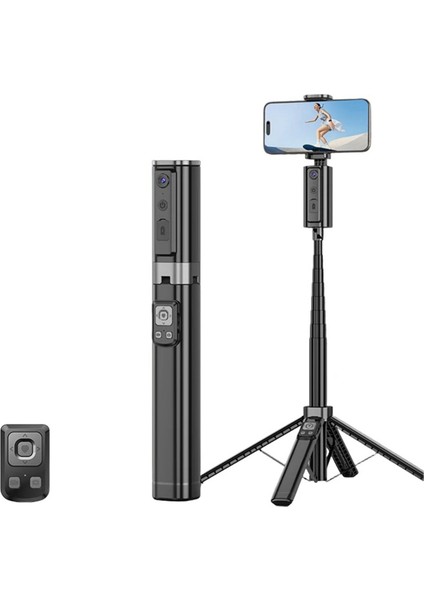 Akıllı Telefon Aı Takip Yüz Takibi 360 Dönen Tripod Seyahat Taşınabilir Selfie Stick Vlog Çekim Anti Shake Tripod (Yurt Dışından) fiyatları