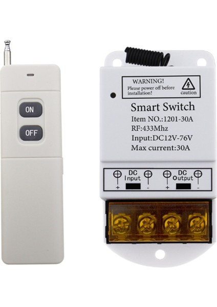 Wıfı 30A Tuya Smart Switch Akıllı Otomasyon Modülleri Uygulama Uzaktan Kumanda DC12-76V Rölesi Yüksek Güç (Yurt Dışından)