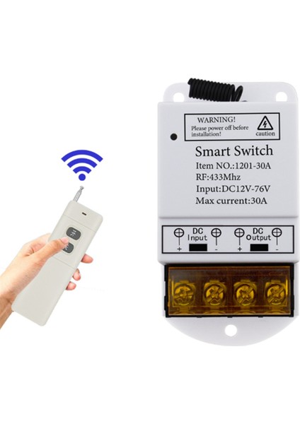Wıfı 30A Tuya Smart Switch Akıllı Otomasyon Modülleri Uygulama Uzaktan Kumanda DC12-76V Rölesi Yüksek Güç (Yurt Dışından) modelleri