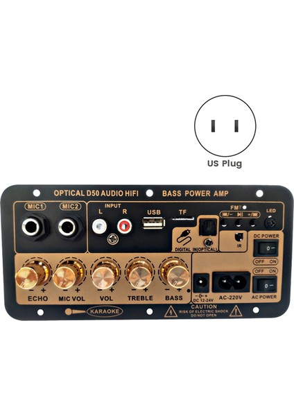Optik Audio Girişli Bluetooth Dijital Amplifikatör Kartı Karaoke Amplifikatörü Ev/araba Subwoofer Amplifikatör Kartı (Abd Fişi) (Yurt Dışından) indirimleri