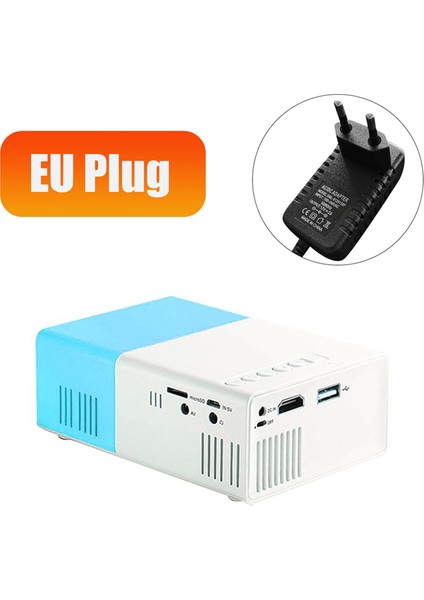 Okul Sezonu Çok Fonksiyonlu Sınıf Mini Projektör LED Mini Kablosuz 1080P Hd Projektör Ab Fişi, Mavi-Beyaz (Yurt Dışından) fırsatları