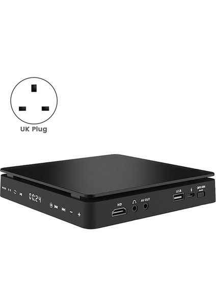 Taşınabilir DVD Player HDMI Av Out & CD Player Optical Out Bölgesi , USB Desteklenen Ingiltere Fişi ile Uyumlu (Yurt Dışından) fiyatları