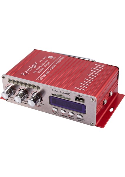 Keniger HY-502S 2ch Bluetooth Hi-Fi Süper Bas Çıktı Güç Stereo Amplifikatörü Uzaktan Kumandalı Usb/sd Kart Oynatıcı Fm Radyo (Yurt Dışından)