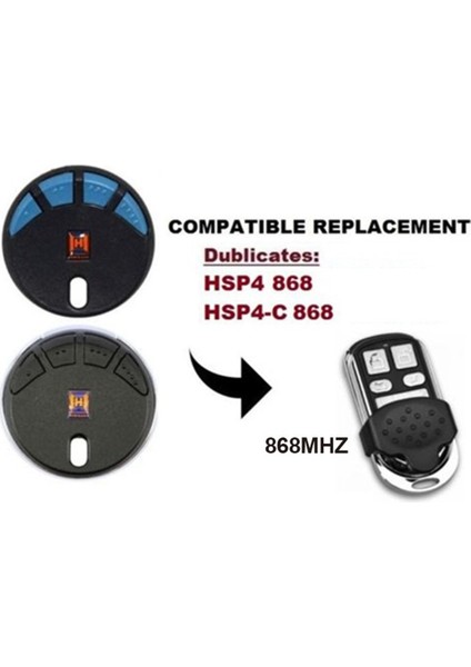 868MHZ Hornann 868MHZ Hsm4 Hsm2 Hs2 Hs4 Hse2 Hse4 Hsz1 Hsz2 Hsp4 Replicator Garaj Kapı Açıcı (Yurt Dışından) fırsatları