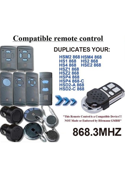 868MHZ Hornann 868MHZ Hsm4 Hsm2 Hs2 Hs4 Hse2 Hse4 Hsz1 Hsz2 Hsp4 Replicator Garaj Kapı Açıcı (Yurt Dışından) indirimleri