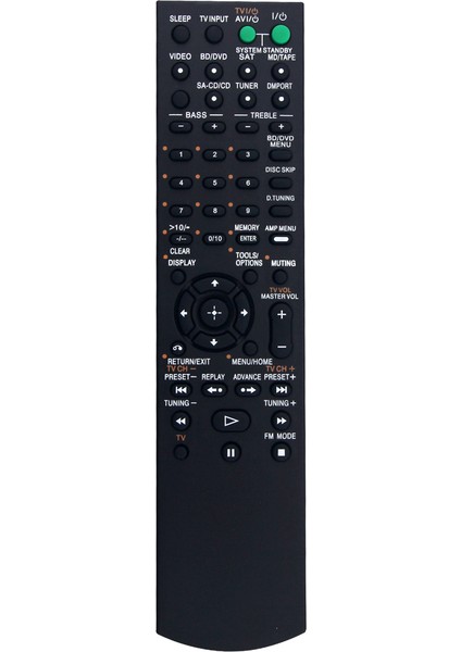 RM-AAU055 Sony 2 Kanallı Ses Stereo Av Alıcı Sistemi STRDH100 STR-DH100 Için Uzaktan Kumandayı Değiştirin (Yurt Dışından)