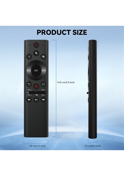 Q21 Kablosuz Ses Uzaktan Kumandası 2.4g Bluetooth 5.0 Ir Öğrenme Hava Faresi, Android Tv Kutusu Için 6 Eksenli Jiroskoplu (Yurt Dışından) modelleri