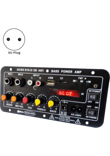 Optik Sesli Bluetooth Amp USB Fm Radyo Tf Oynatıcı Dıy Ses Subwoofer (Ab Fişi) (Yurt Dışından) fiyatları