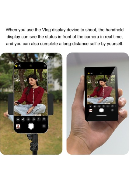Akıllı Telefon Kablosuz Manyetik Monitör Akıllı Telefon Vlog Canlı Akış Video Kayıt Ekranı Telefon Arka Kamera A (Yurt Dışından) indirimleri