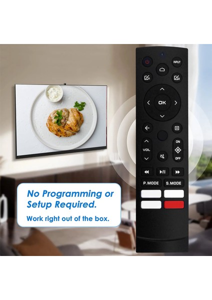 Hisense Smart Tv Için ERF3P90G Uzaktan Kumandasını Değiştirin Ses Yok (Yurt Dışından) indirimleri