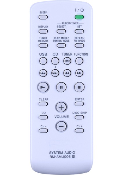 Uzaktan Kumanda Sony Mini Hi-Fi Bileşen Sistemi Için RM-AMU006&#39;YI Değiştirin Fst-Zux9 Lbt-Zux9 Mhc-Ex9 Mhc-Ex8 MHC-EC69 (Yurt Dışından)
