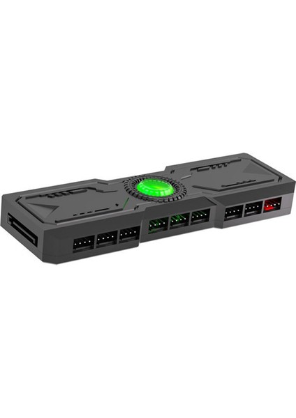 Bilgisayar Fan 4pin Pwm 5V 3pın Argb 9 In 1 Hub Rgb Işık Ayırıcı Denetleyicisi Uzaktan Kontrol Anakartı Senkronizasyon Çift Modu (Yurt Dışından)