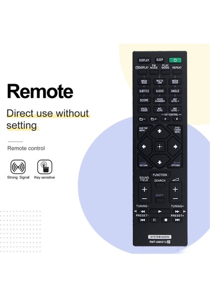 RMT-AM421U Remote&#39;u Sony MHC-V73D MHC-V83D MHC-M80D MHC-M60D MHC-M40D HCD-M40D Home Ses Ses Stereo Sistemi (Yurt Dışından) fırsatları