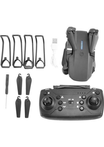 Pro Drone 4K Hd Kamera Katlanabilir Drone Yüksekliği Sabit Uzaktan Kontrol Pro Wifi Drone Hediye Oyuncakları Çift Kamera 1 Pil (Yurt Dışından)