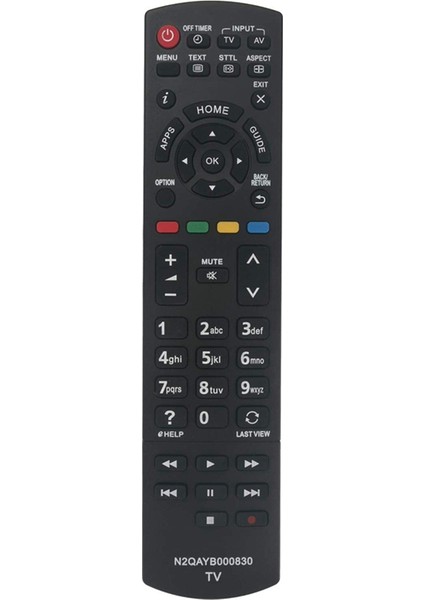 Panasonic N2QAYB000830 Televizyonu Için Uyumlu Yedek Tv Uzaktan Kumandası (Yurt Dışından)