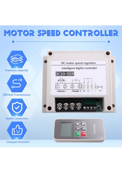 Dıy Için Dc 10-55V 30A Voltajlı Fırçalı Motor Hız Kontrolörü Dıy Için Uzak Kontrol Modülü (Yurt Dışından) fırsatları