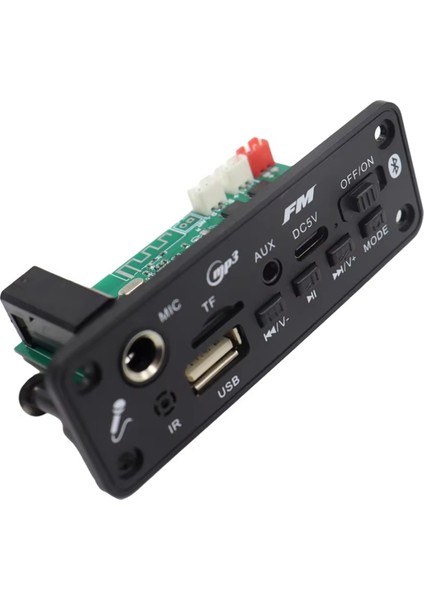 6W Bluetooth Amplifikatör Mp3 Dekor Kodlayıcı Kartı Mikrofon Araç Mp3 Oyuncu USB Kayıt Fm Radyo Aux Hoparlör Handfree Ses Için (Yurt Dışından) modelleri