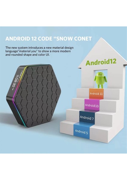 T95Z Plus Android 12 Tv Kutusu 8k Allwinner H618 2.4g 5g Wifi 6 Bt 5.0 Medya Oyuncu Android Kutusu 2GB+16GB, Ab Fiş (Yurt Dışından)