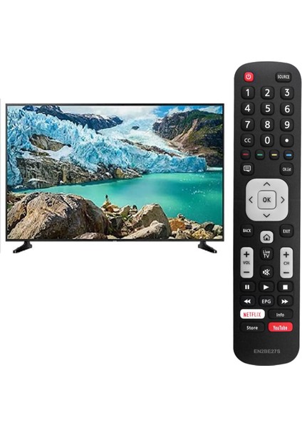 Keskin LCD Serisi S Akıllı Tv Için EN2BE27S Uzaktan Kumandasını Netflix Youtube Anahtarları ile Değiştirin (Yurt Dışından) modelleri