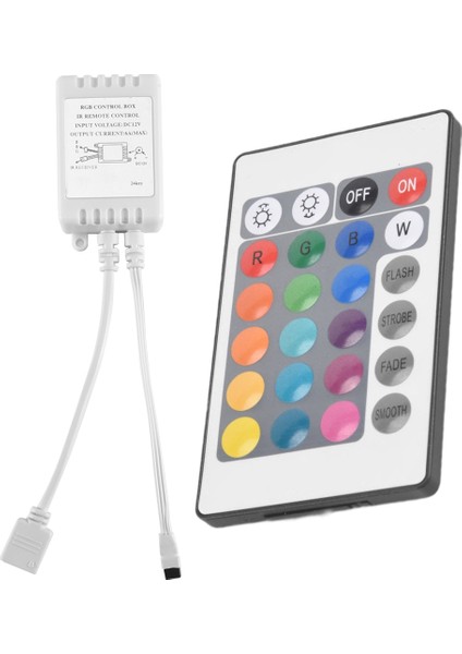 24 Keys Uzaktan KUMANDA+DC12V LED Denetleyici Rgb Kontrol Kutusu Ir Işık Şerit Kontrolörü 5050 2835 Rgb Işık Şeridi (Yurt Dışından)