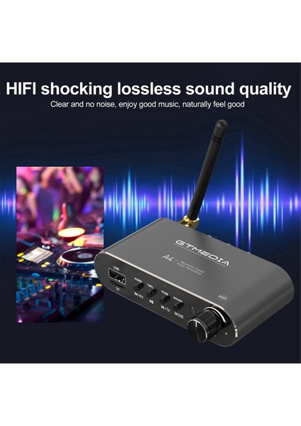 Gtmedia A4 Bluetooth 5.1 Alıcı Rca, 3.5mm Jack, Sbc/aac Tv Için Kod Çözme, Araba, Araba (Yurt Dışından)