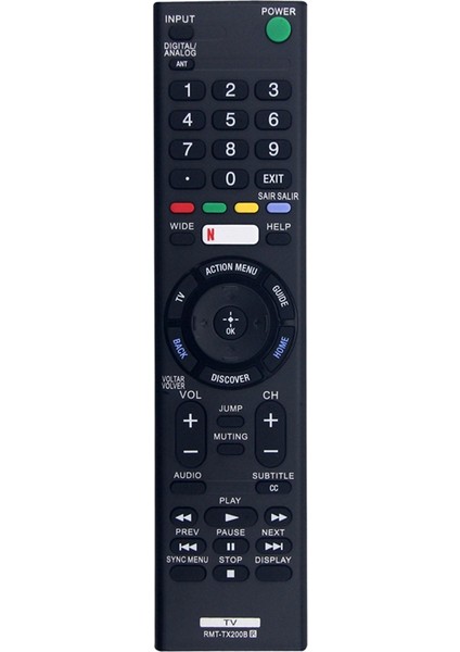 Uzaktan Kumanda RMT-TX200B Sony Tv Hdtv KD-49X7005D KD-55X7005D KD-65X7505D XBR-49X705D XBR-49X707D (Yurt Dışından) modelleri