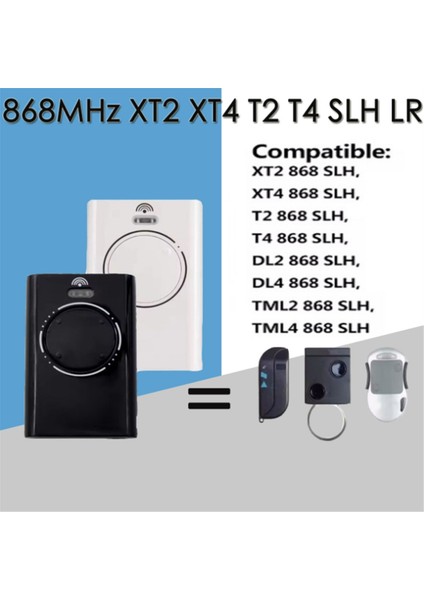 Xt2 Için Xt2 Slh Lr Garaj Kapısı Uzaktan Kontrol 868MHZ Kapı Uzaktan Kumanda El Verici Beyaz 2 Anahtarlar (Yurt Dışından) fiyatları