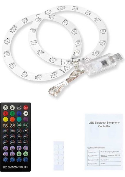 Ps5 LED Işık Şeridi Rgb 8 Renkler 400 Efektler Playstation 5 Oyun Konsolu Aksesuarları Için Alma Işık Çubuğu Şeridi (Yurt Dışından)