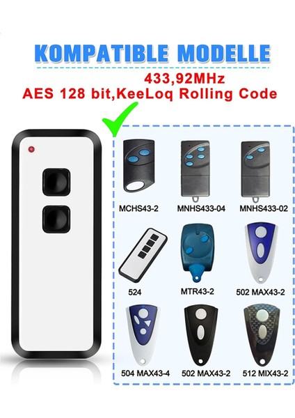 433.92 Mhz Garaj Kapısı Uzaktan Kumanda, Novoferm Novotron 502 MAX43-2, Mini-Novotron 522, Garaj Kapısı Açıcı (Yurt Dışından) fırsatları