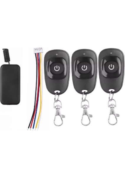 Dc5 -12V Mini Röle Uzaktan Kumanda Anahtarı Küçük Iletişim Kodu Kablosuz Alıcı Verici Sor 433MHZ (Yurt Dışından)