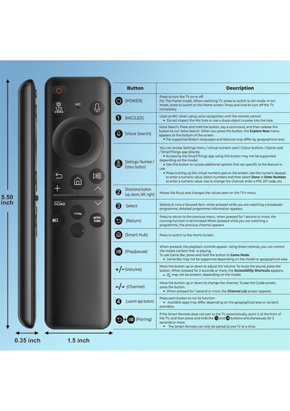 BN59-01455A TM2360E Samsung Smart Tv Solar Ses Sesi Neo QLED Serisi Q60 Q70 Q80 (Yurt Dışından) indirimleri