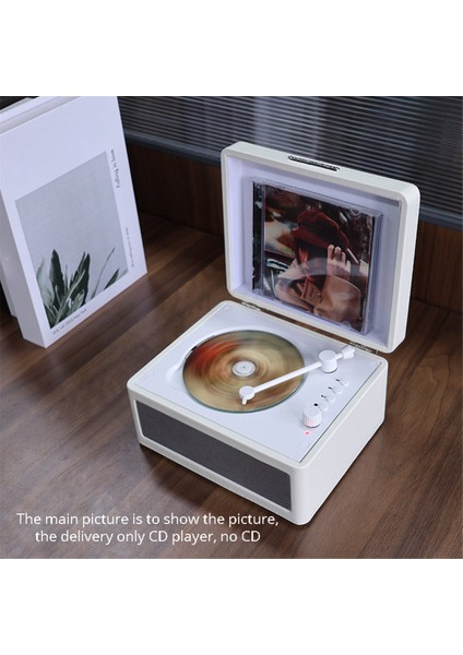 Taşınabilir Kablosuz Bluetooth Hoparlör, Çok Fonksiyonlu Reprodud CD Retro, Kayıt Ses Çalar Koyu Yeşil (Yurt Dışından) modelleri